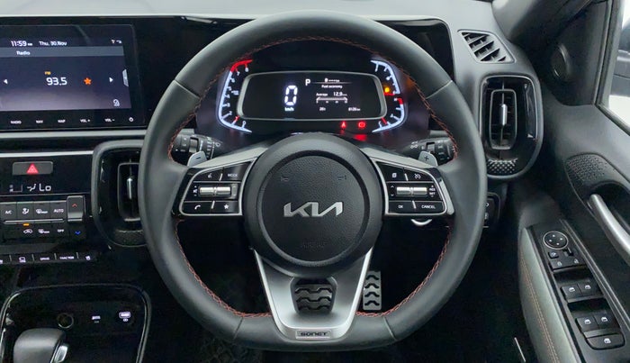 2023 KIA SONET X LINE 1.0 DCT, Petrol, Automatic, 8,126 km, Steering Wheel Close Up