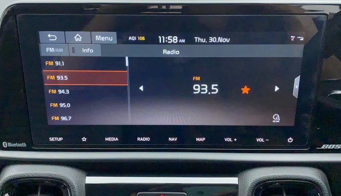 2023 KIA SONET X LINE 1.0 DCT, Petrol, Automatic, 8,126 km, Infotainment System