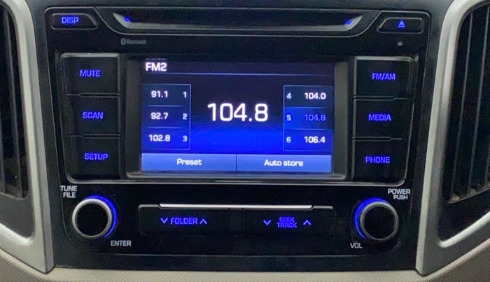 2017 Hyundai Creta E PLUS 1.6 PETROL, Petrol, Manual, 96,287 km, Infotainment System