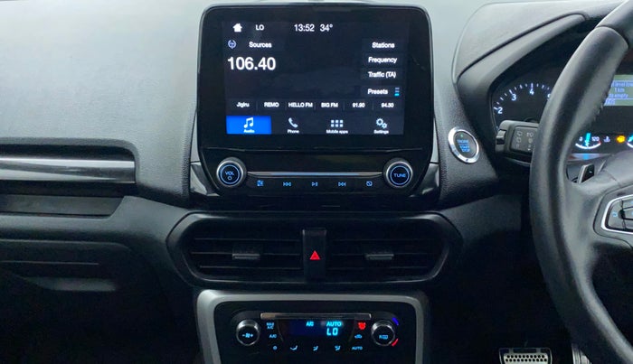 2018 Ford Ecosport TITANIUM + 1.5L PETROL AT, Petrol, Automatic, 77,380 km, Air Conditioner