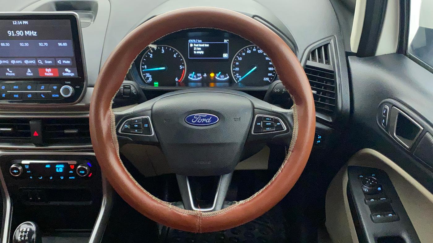 2019 Ford Ecosport TITANIUM 1.5L DIESEL, Diesel, Manual, 47,678 km, Steering Wheel Close Up