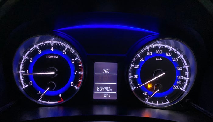2018 Maruti Baleno DELTA PETROL 1.2, Petrol, Manual, 60,408 km, Odometer Image