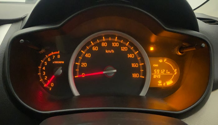 2018 Maruti Celerio VXI (O) CNG, CNG, Manual, 59,200 km, Odometer Image