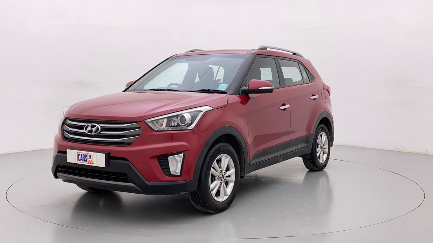 2016 Hyundai Creta SX PLUS 1.6 PETROL, Petrol, Manual, 51,580 km, Left Front Diagonal