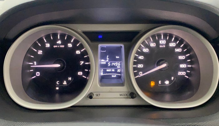 2016 Tata Tiago XZ PETROL, Petrol, Manual, 51,460 km, Odometer Image
