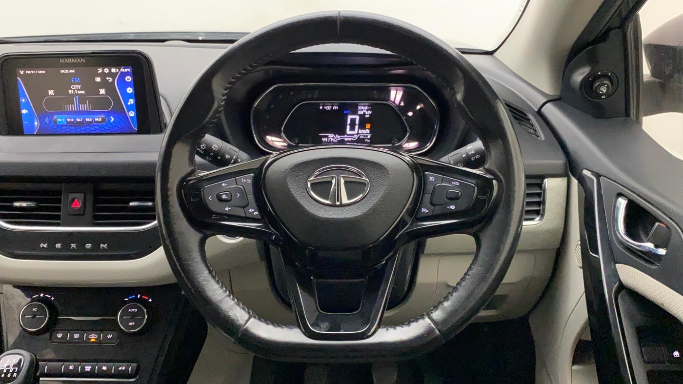 2021 Tata NEXON XZ PLUS PETROL SUNROOF, Petrol, Manual, 50,554 km, Steering Wheel Close Up