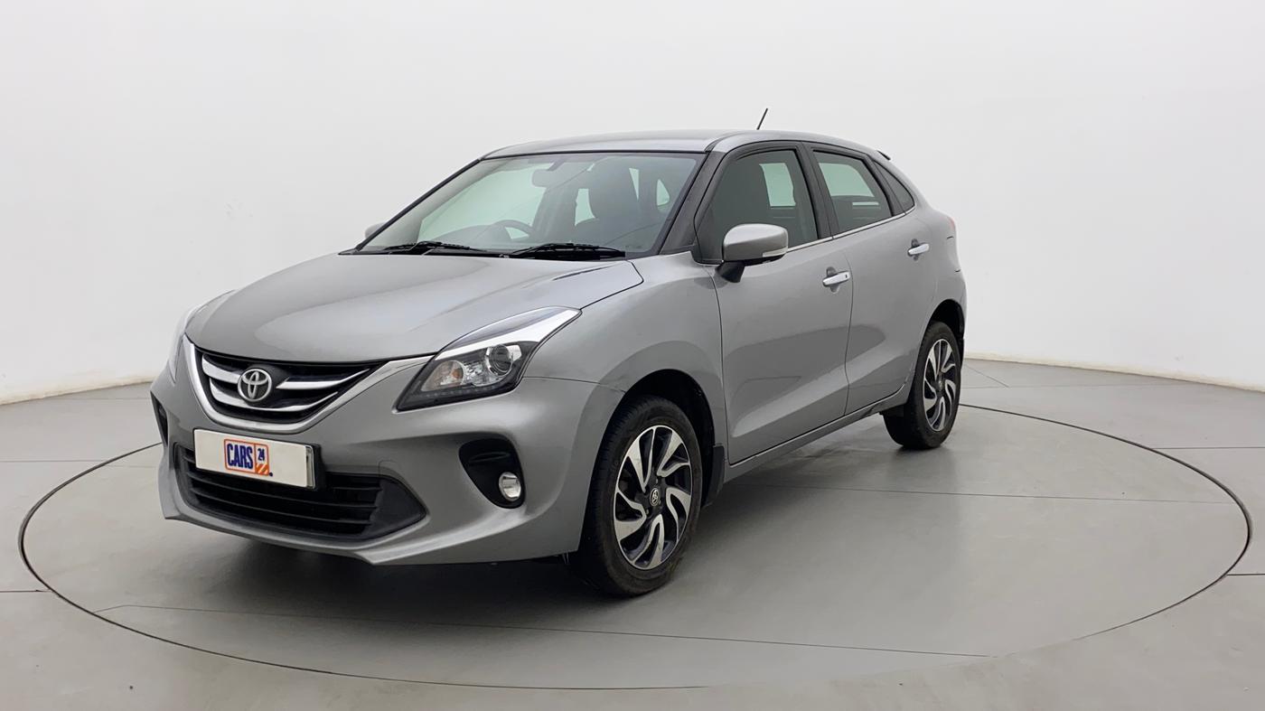 2019 Toyota Glanza V, Petrol, Manual, 22,476 km, Left Front Diagonal