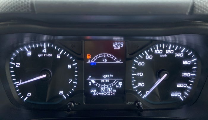 2021 Tata ALTROZ XZ 1.2, Petrol, Manual, 22,330 km, Odometer Image