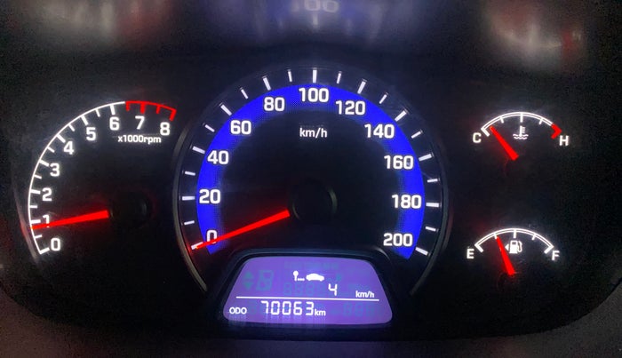 2019 Hyundai Xcent SX 1.2, Petrol, Manual, 70,054 km, Odometer Image