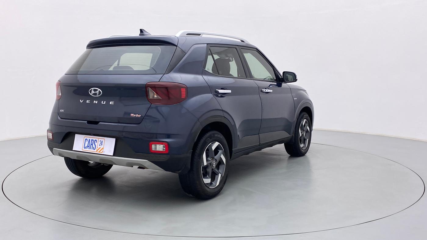 2020 Hyundai VENUE 1.0 TURBO GDI SX+ AT, CNG, Automatic, 65,424 km, Right Back Diagonal