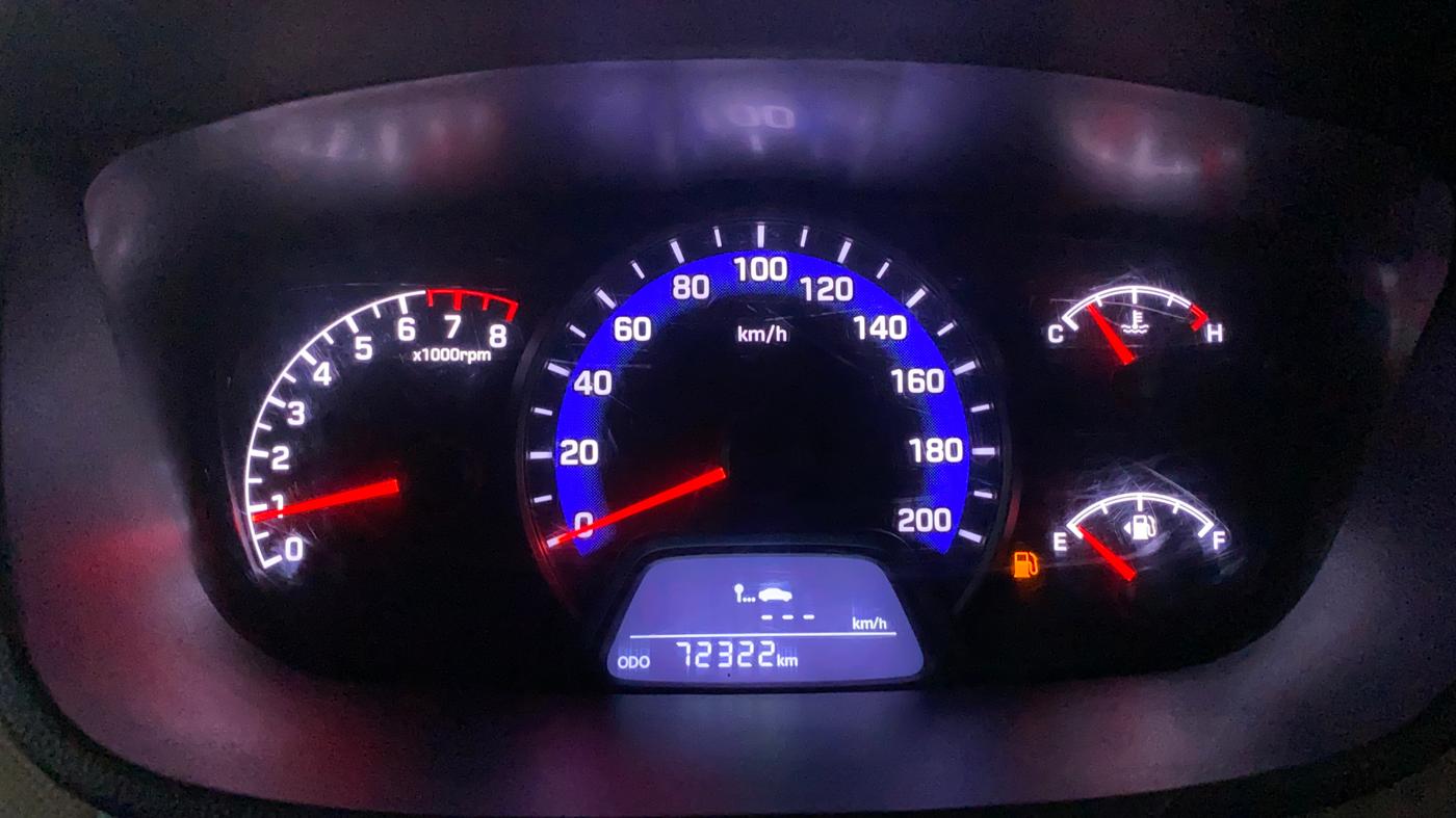 2019 Hyundai Xcent S 1.2, Petrol, Manual, 72,144 km, Odometer Image