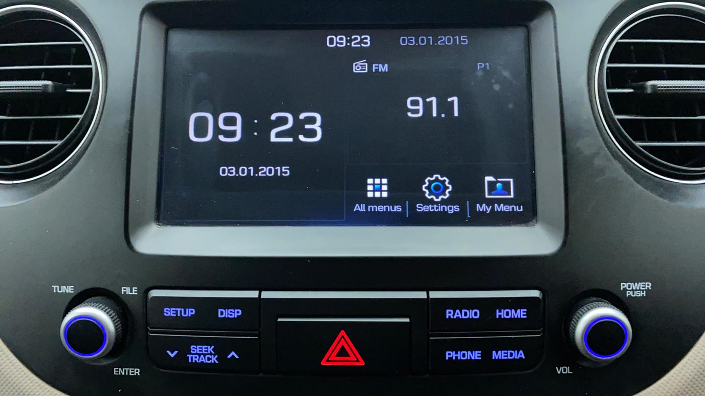 2018 Hyundai Grand i10 ASTA 1.2 KAPPA VTVT, Petrol, Manual, 53,287 km, Infotainment System