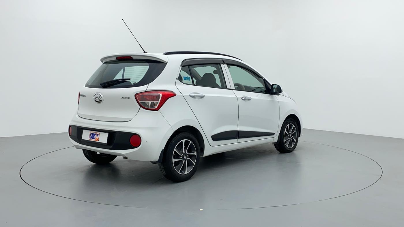 2018 Hyundai Grand i10 ASTA 1.2 KAPPA VTVT, Petrol, Manual, 53,287 km, Right Back Diagonal (45- Degree) View