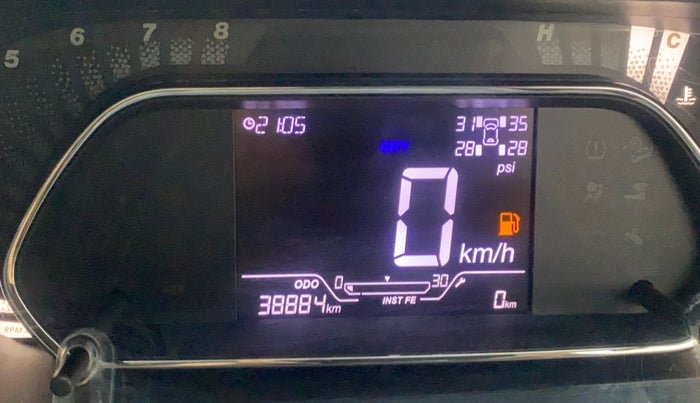 2021 Tata NEXON XZ PLUS PETROL SUNROOF, Petrol, Manual, 38,846 km, Odometer Image