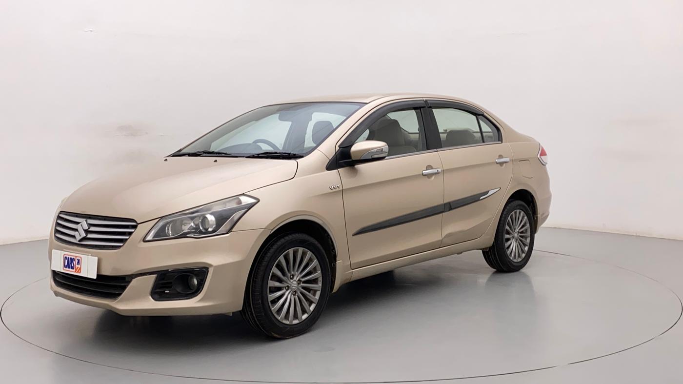 2016 Maruti Ciaz ZXI+, Petrol, Manual, 76,083 km, Left Front Diagonal