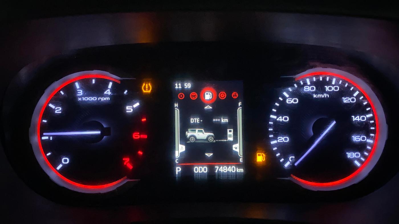 2021 Mahindra Thar LX PETROL HT 4WD AT, Petrol, Automatic, 74,840 km, Odometer Image