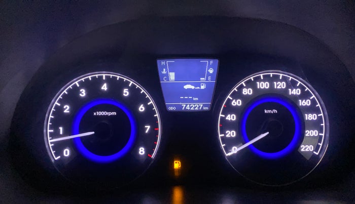 2017 Hyundai Verna 1.6 VTVT SX (O), Petrol, Manual, 74,214 km, Odometer Image