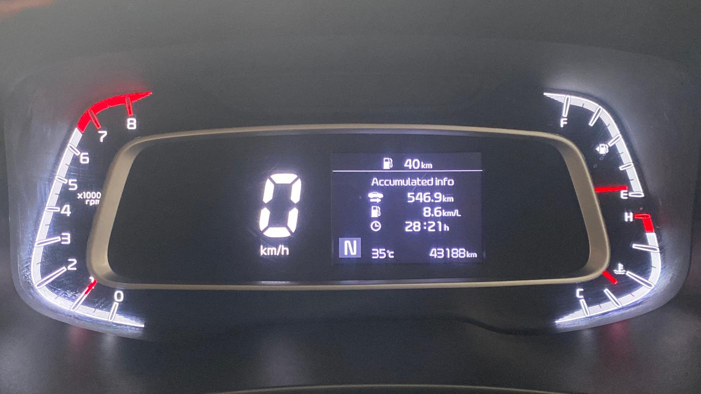 2021 KIA SONET HTX 1.0 IMT, Petrol, Manual, 43,150 km, Odometer Image