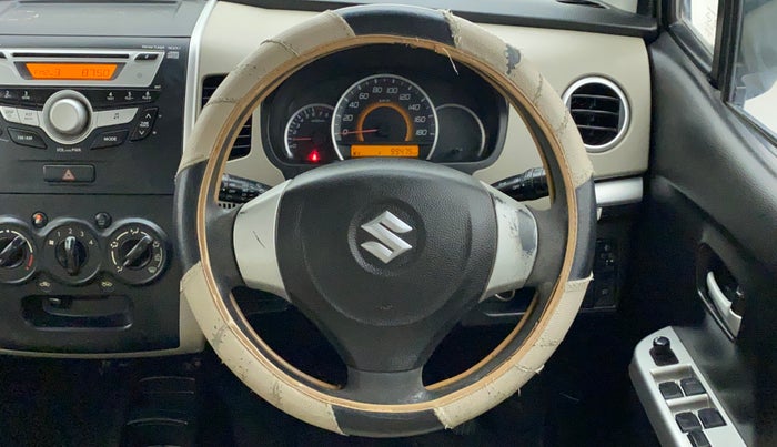 2014 Maruti Wagon R 1.0 VXI, Petrol, Manual, 99,572 km, Steering Wheel Close Up