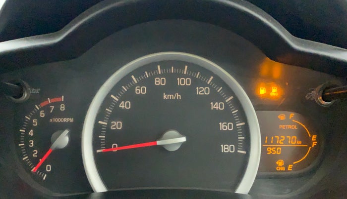 2017 Maruti Celerio VXI CNG, CNG, Manual, 1,17,270 km, Odometer Image