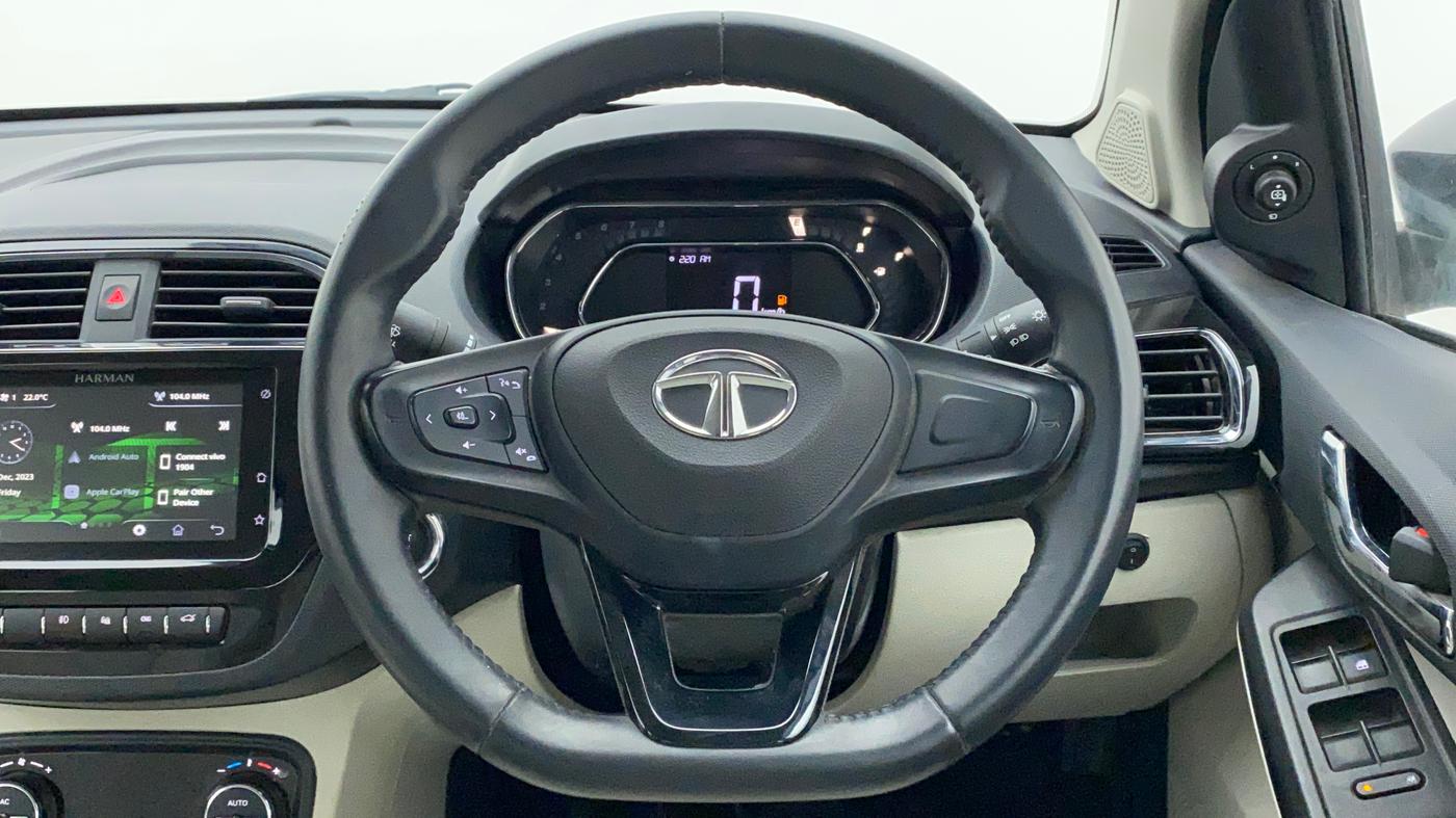 2022 Tata TIGOR XZ PLUS CNG LEATHERETTE PACK, CNG, Manual, 7,191 km, Steering Wheel Close Up