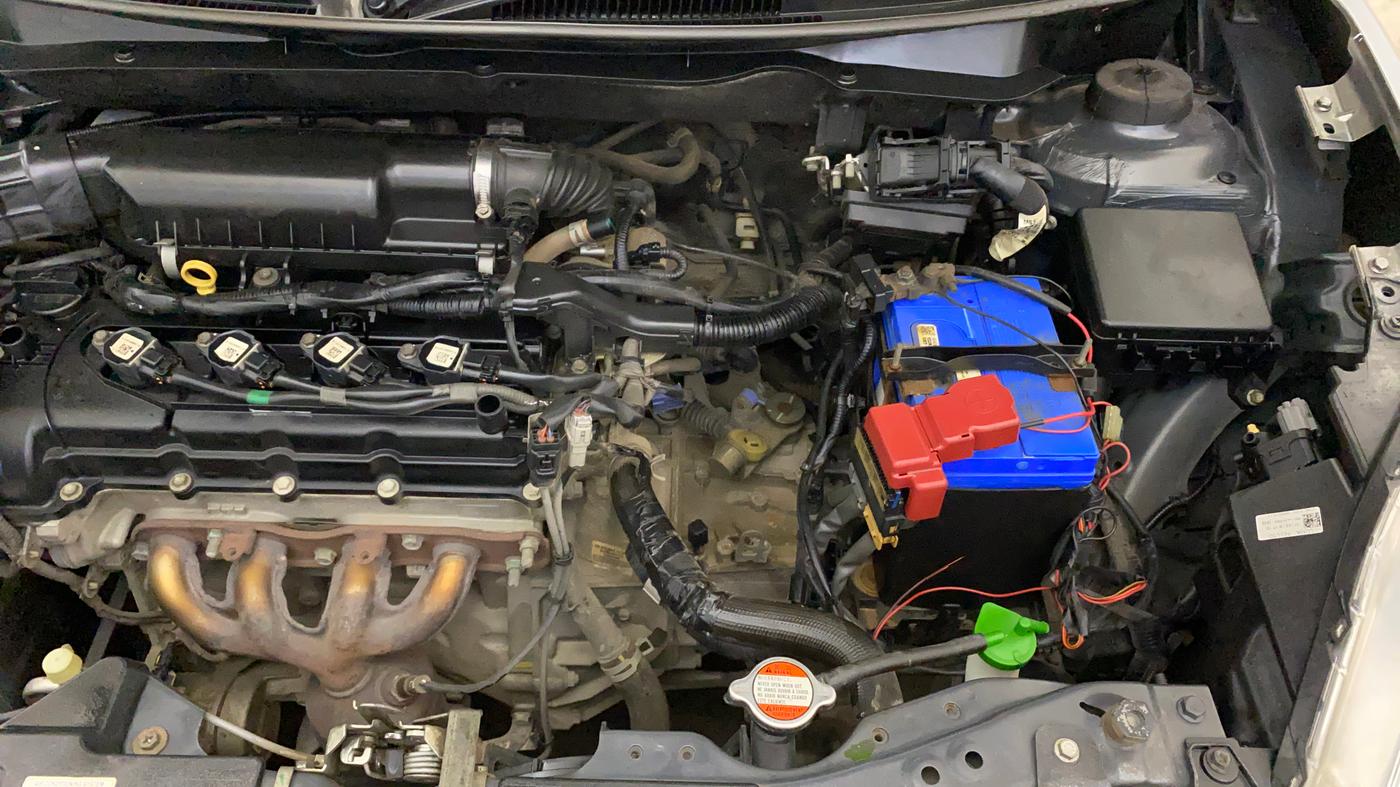 2020 Maruti Swift LXI, CNG, Manual, 1,08,736 km, Engine View - Left