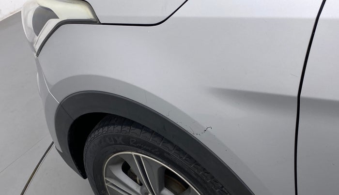 2016 Hyundai Creta SX PLUS AT 1.6 DIESEL, Diesel, Automatic, 1,02,096 km, Left fender - Slightly dented