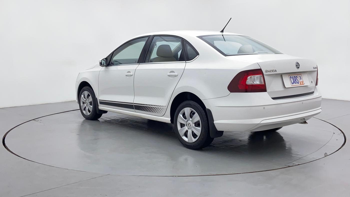 2020 Skoda Rapid ACTIVE 1.0 TSI AT, Petrol, Automatic, 11,881 km, Left Back Diagonal (45- Degree) View