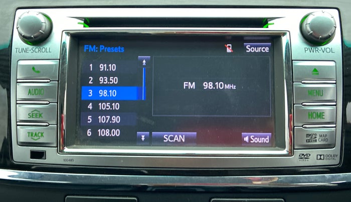 2016 Toyota Fortuner 3.0 MT 4X4, Diesel, Manual, 47,185 km, Infotainment System