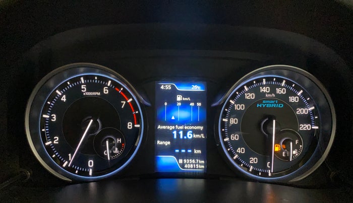 2019 Maruti Ertiga ZXI+ SHVS, Petrol, Manual, 40,869 km, Odometer Image