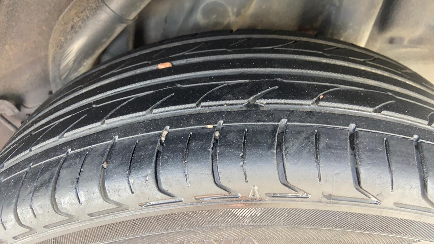 2021 Hyundai Verna SX (O) 1.0 TURBO DCT, Petrol, Automatic, 94,596 km, Left Rear Tyre Tread
