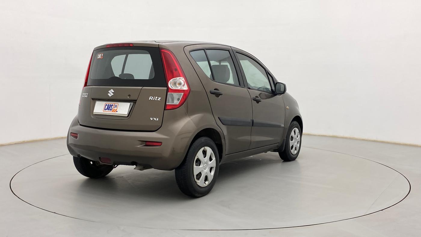 2012 Maruti Ritz VXI, Petrol, Manual, 83,031 km, Right Back Diagonal