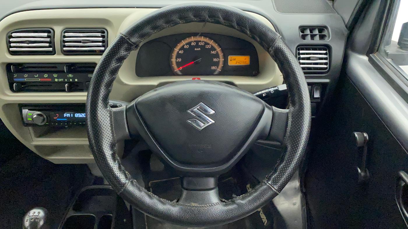 2019 Maruti Eeco 5 STR WITH A/C+HTR, Petrol, Manual, 34,097 km, Steering Wheel Close Up