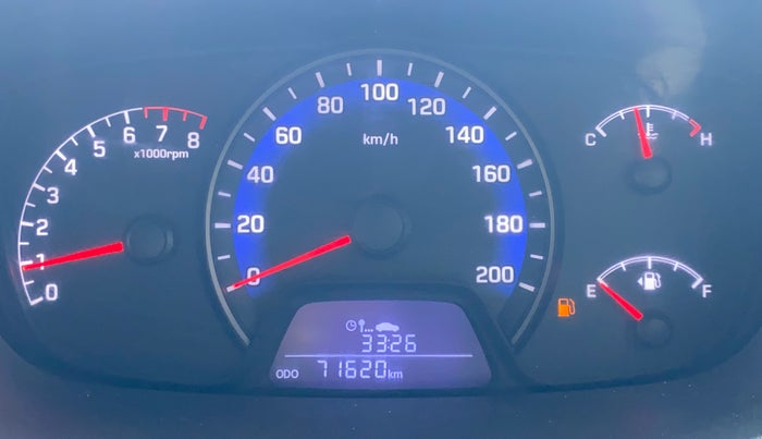 2015 Hyundai Xcent SX 1.2, Petrol, Manual, 71,575 km, Odometer Image