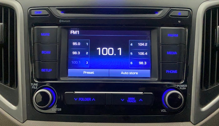 2017 Hyundai Creta E PLUS 1.6 PETROL, Petrol, Manual, 77,926 km, Infotainment System