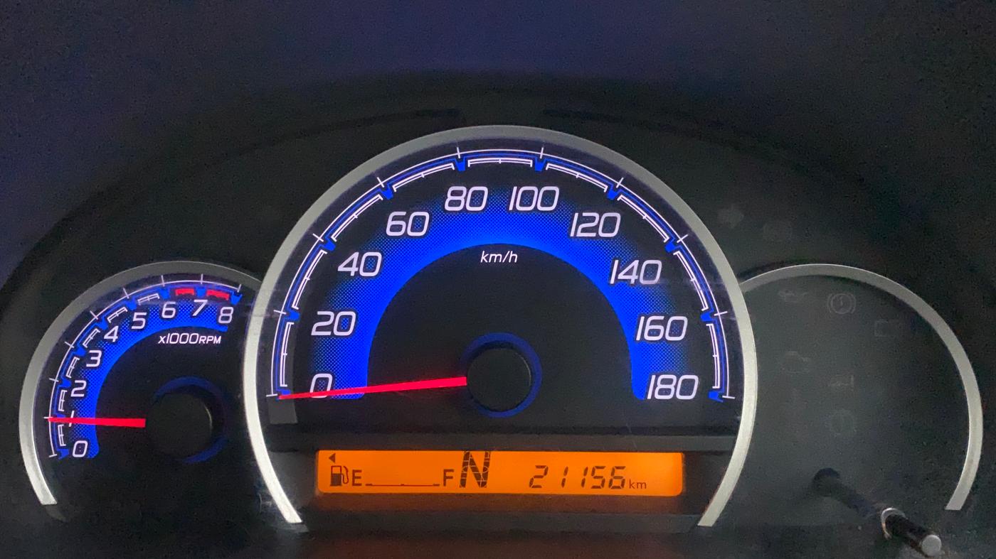2017 Maruti Wagon R 1.0 VXI AMT, Petrol, Automatic, 21,156 km, Odometer Image
