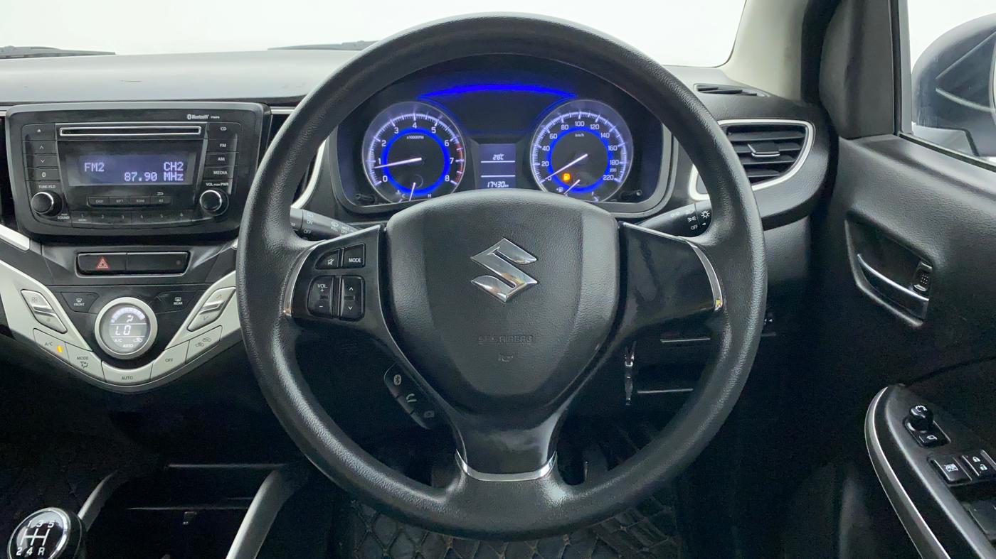 2017 Maruti Baleno DELTA PETROL 1.2, Petrol, Manual, 17,506 km, Steering Wheel Close Up