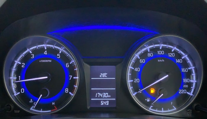 2017 Maruti Baleno DELTA PETROL 1.2, Petrol, Manual, 17,506 km, Odometer Image