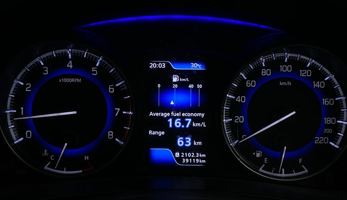 2020 Toyota Glanza G, Petrol, Manual, 39,115 km, Odometer Image