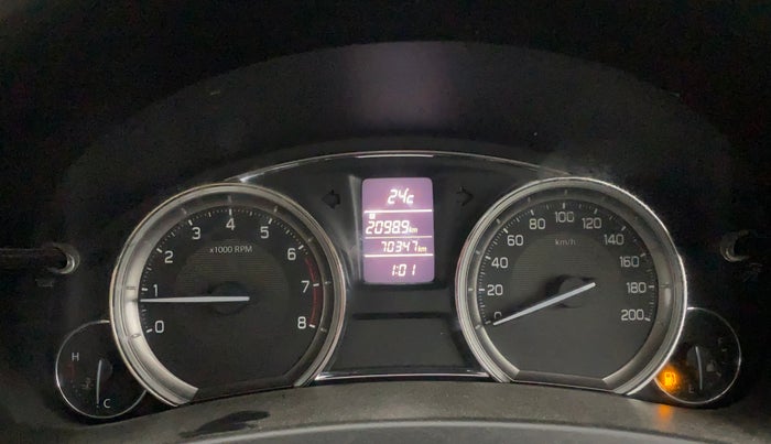 2016 Maruti Ciaz VXI+, Petrol, Manual, 70,347 km, Odometer Image