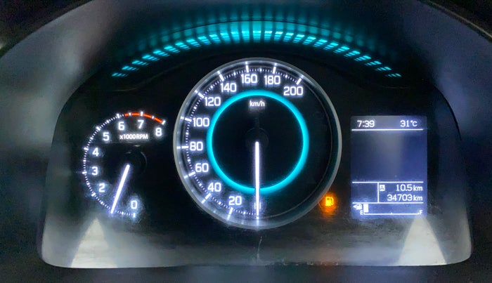 2020 Maruti IGNIS ALPHA 1.2, Petrol, Manual, 34,703 km, Odometer Image