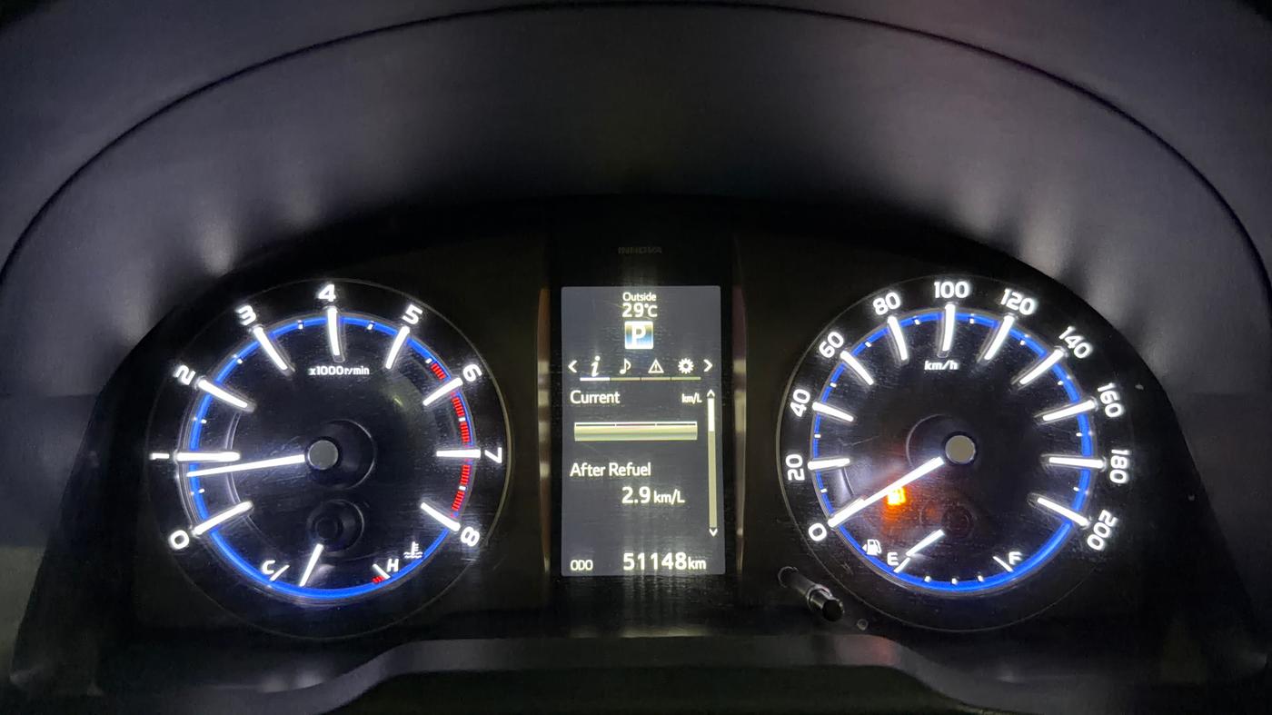 2022 Toyota Innova Crysta 2.7 ZX AT 7 STR, Petrol, Automatic, 51,133 km, Odometer Image