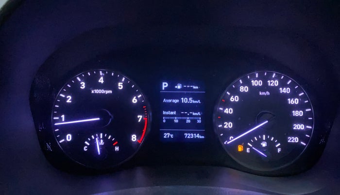 2017 Hyundai Verna 1.6 VTVT SX (O) AT, Petrol, Automatic, 72,278 km, Odometer Image