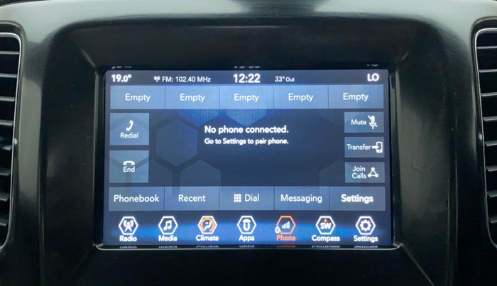 2019 Jeep Compass LIMITED 1.4 PETROL AT, Petrol, Automatic, 58,480 km, Infotainment System