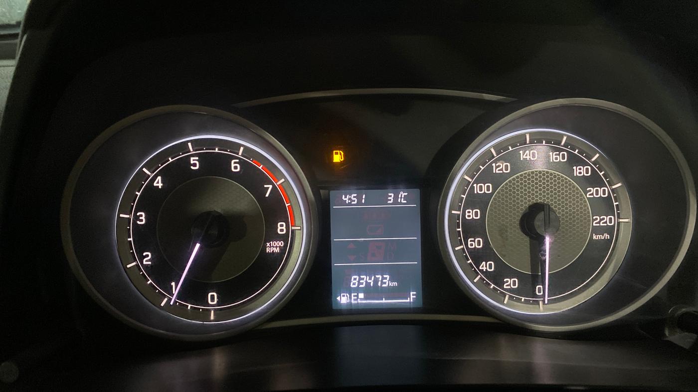 2018 Maruti Dzire ZXI PLUS, Petrol, Manual, 83,452 km, Odometer Image