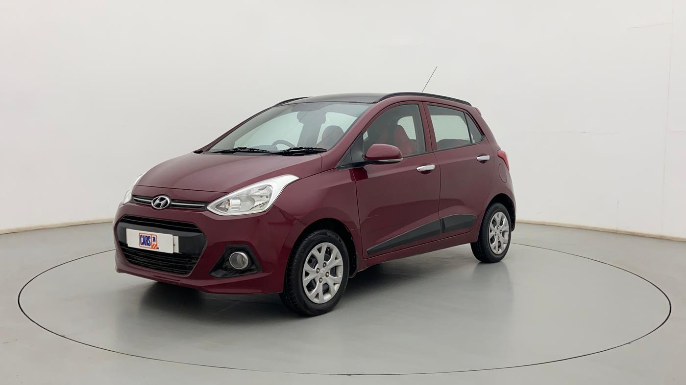 2015 Hyundai Grand i10 SPORTZ 1.2 KAPPA VTVT, Petrol, Manual, 80,452 km, Left Front Diagonal