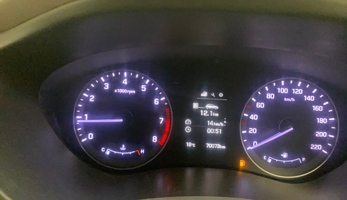2016 Hyundai Elite i20 ASTA 1.2, Petrol, Manual, 70,061 km, Odometer Image