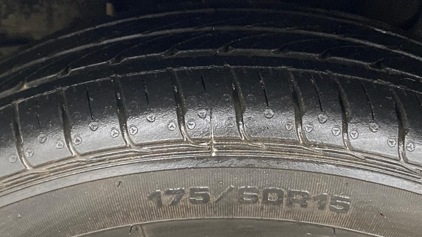 2024 Tata TIGOR XZA PLUS PETROL, Petrol, Automatic, 18,249 km, Left Front Tyre Tread
