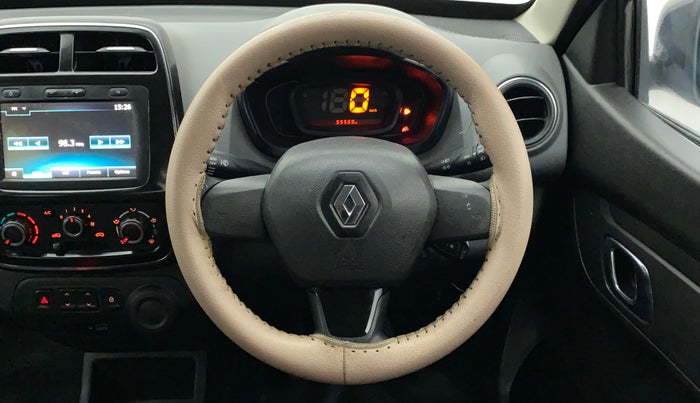 2019 Renault Kwid RXT 1.0 (O), Petrol, Manual, 55,637 km, Steering Wheel Close Up