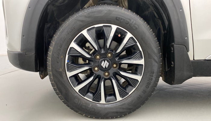 2020 Maruti Vitara Brezza ZXI+ AT SHVS DUAL TONE, Petrol, Automatic, 30,051 km, Left Front Wheel